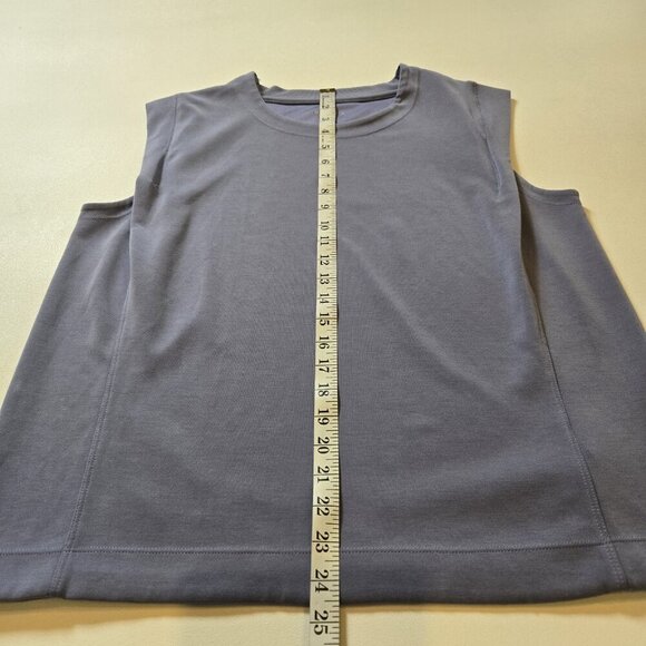 Athleta Sweatshirt Womens Large Purple Seasoft Tank Dusk Sleeveless Activewear E - Picture 7 of 9